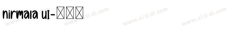 nirmala UI字体转换